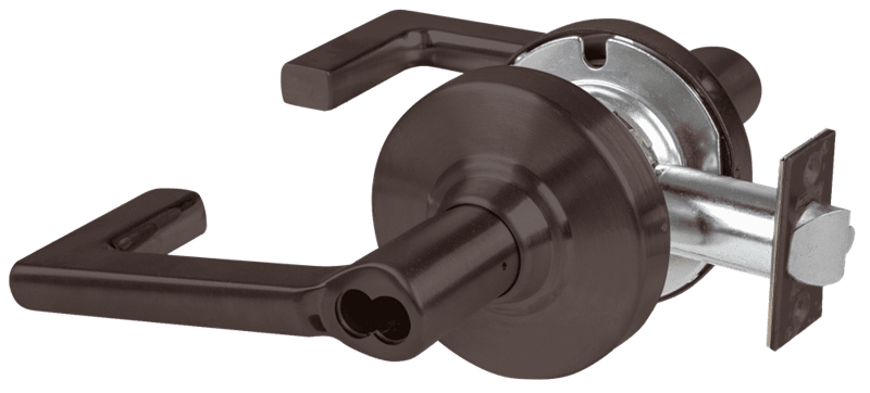 Picture of Schlage ALX53B LON Grade 2 Entrance Cylindrical Lock with Field Selectable Vandlgard, Longitude Lever, SFIC Less Core
