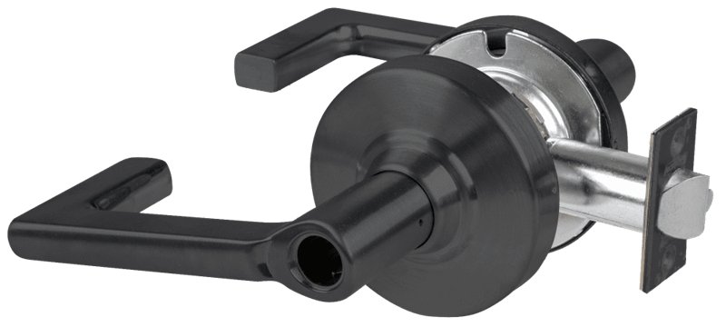 Picture of Schlage ALX53L LON Grade 2 Entrance Cylindrical Lock with Field Selectable Vandlgard, Longitude Lever, Conventional Less Cylinder