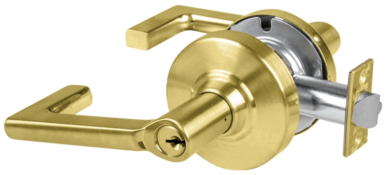 Picture of Schlage ALX53P LON Grade 2 Entrance Cylindrical Lock with Field Selectable Vandlgard, Longitude Lever, Conventional Cylinder, Keyed 5