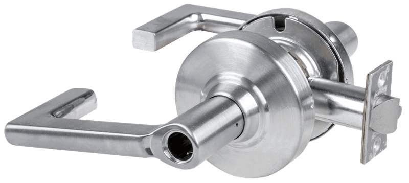Picture of Schlage ALX70L LON Grade 2 Classroom Cylindrical Lock with Field Selectable Vandlgard, Longitude Lever, Conventional Less Cylinder