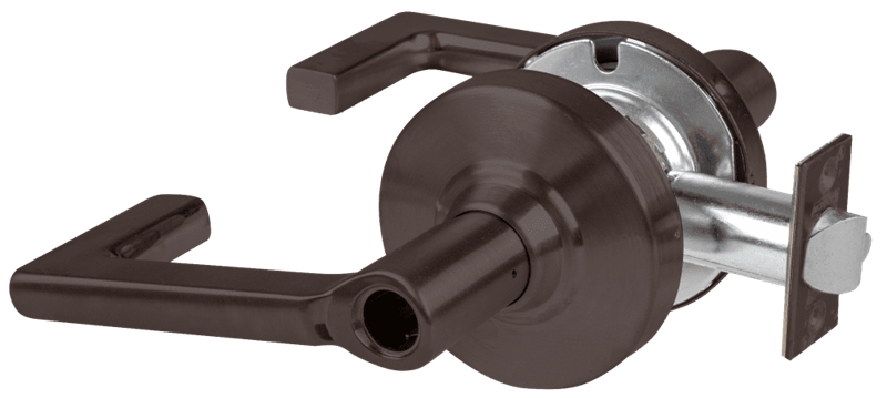 Picture of Schlage ALX70L LON Grade 2 Classroom Cylindrical Lock with Field Selectable Vandlgard, Longitude Lever, Conventional Less Cylinder