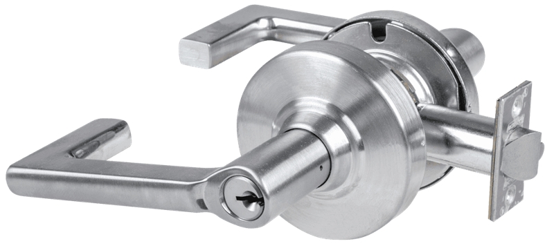 Picture of Schlage ALX80P LON Grade 2 Storeroom Cylindrical Lock with Field Selectable Vandlgard, Longitude Lever, Conventional Cylinder, Keyed 5