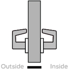 Picture of Schlage L0172-01 Mortise Full Dummy Trim, Field Reversible