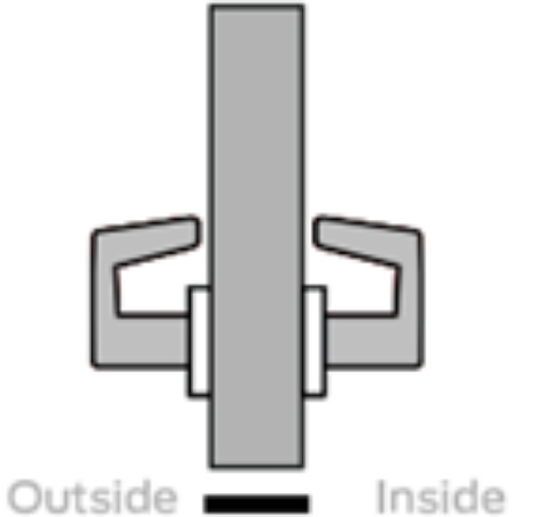 Picture of Schlage L0172-01 Mortise Full Dummy Trim, Field Reversible