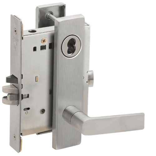 Picture of Schlage L9473 01 Mortise Dormitory/Bedroom Lock, Field Reversible