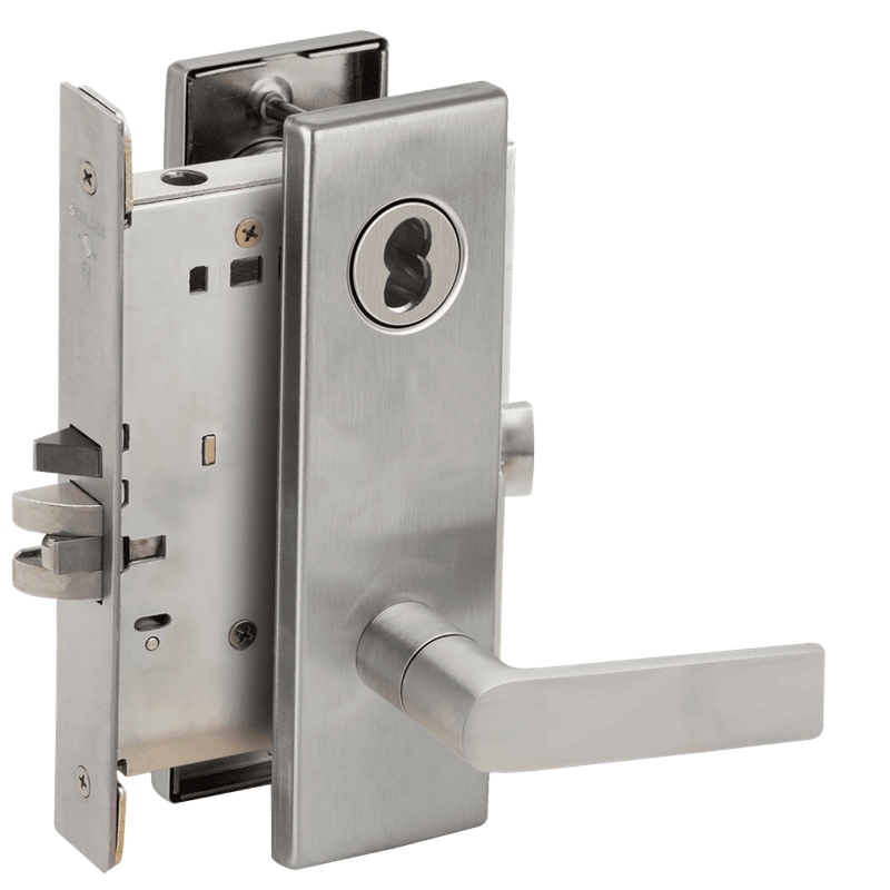 Picture of Schlage L9473 01 Mortise Dormitory/Bedroom Lock, Field Reversible