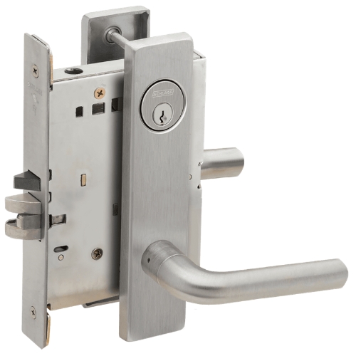 Picture of Schlage L9473 02 Mortise Dormitory/Bedroom Lock, Field Reversible