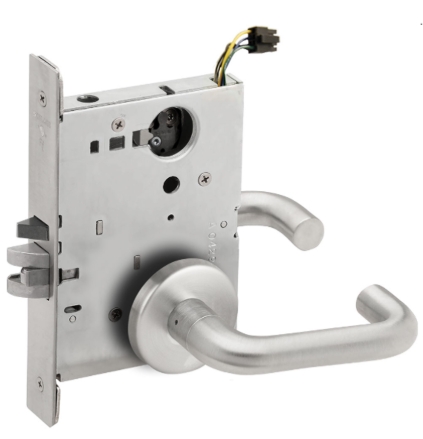 Picture of Schlage L9092EL-03  Mortise Lock, Electrically lock/unlock outside lever W/Cylinder outside - Fail Safe