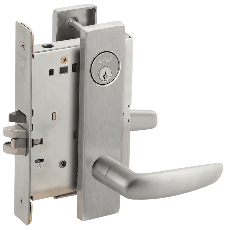 Picture of Schlage L9082 07 Mortise Institution Lock,  Field Reversible