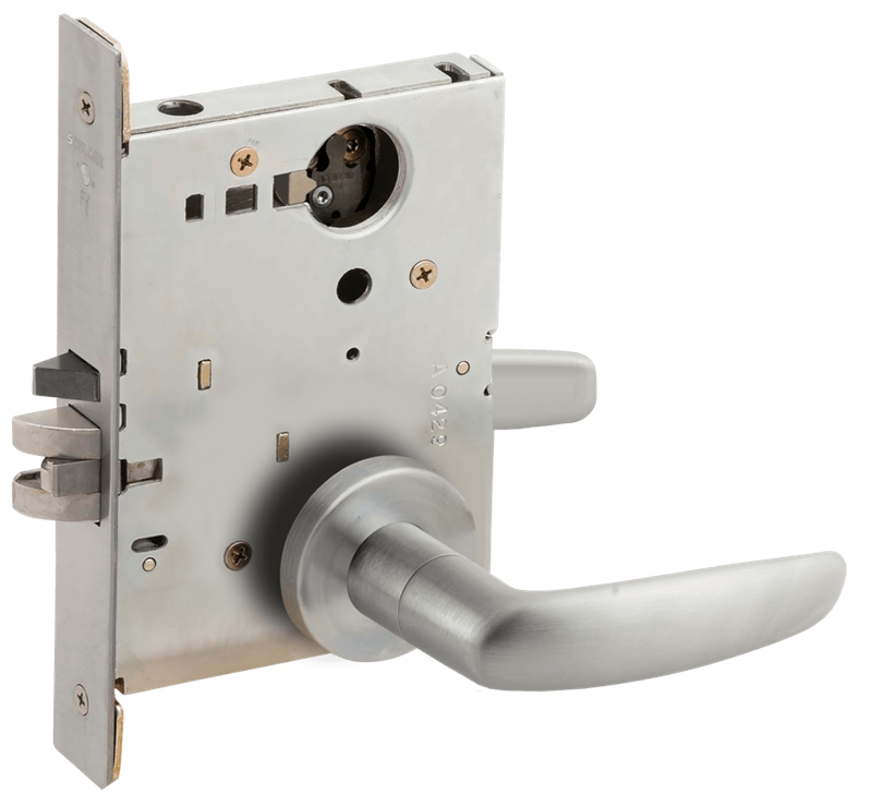 Picture of Schlage L9473 07 Mortise Dormitory/Bedroom Lock,  Field Reversible