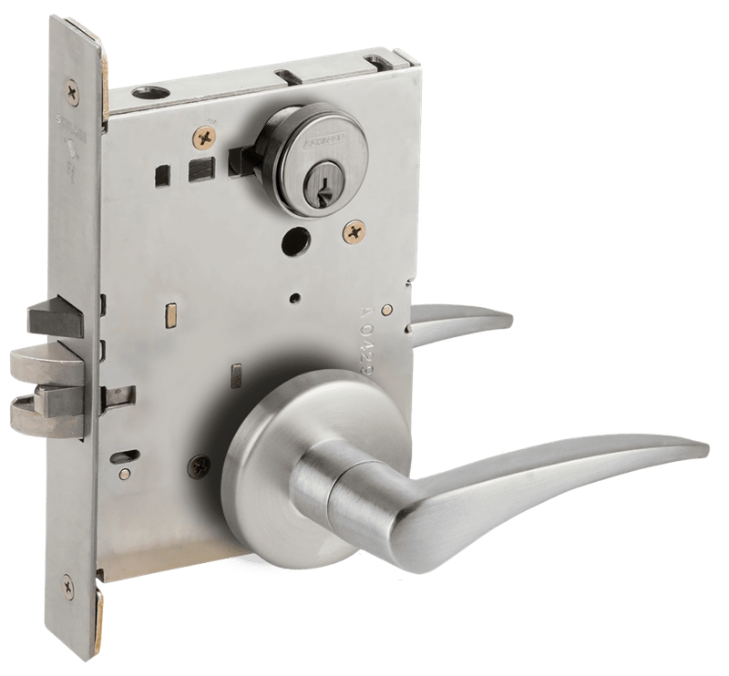 Picture of Schlage L9080 12 Mortise Storeroom Lock,  Field Reversible