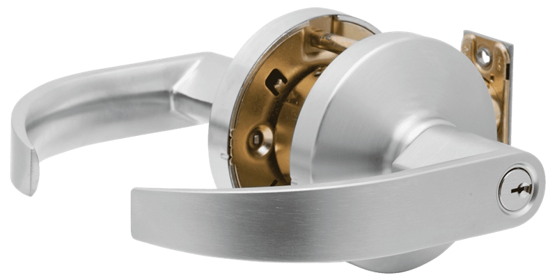 Picture of Falcon K511CP6D Q 626 Grade 1 Push-Turnbutton Entrance Cylindrical Lock, Quantum Lever, Conventional Cylinder - Discontinued