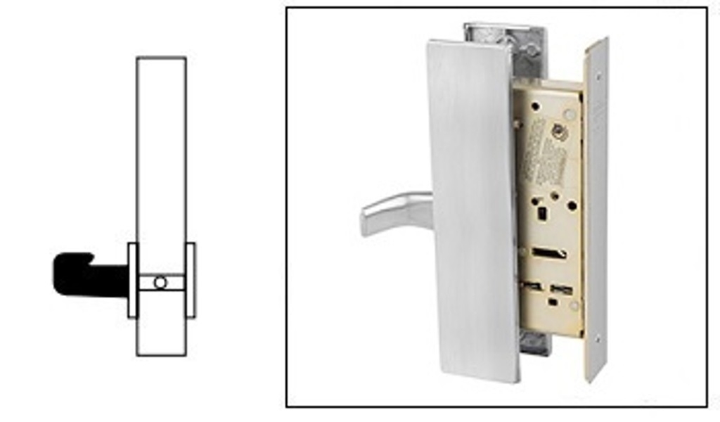 Picture of Sargent 8293 Trim Mortise Single Dummy Pull Lock