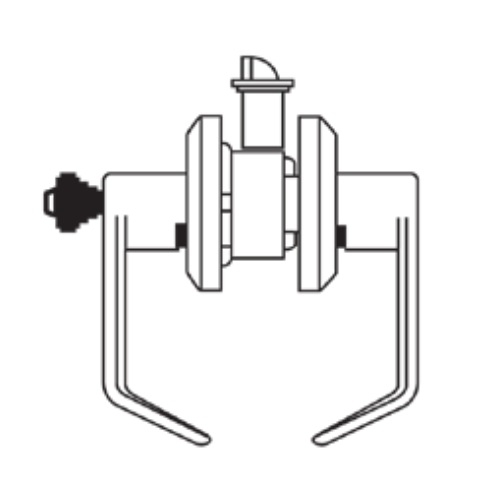 Picture of Cal-Royal YALICCSPA03 Grade 1 Classroom Lock - Accepts Yale LFIC Core