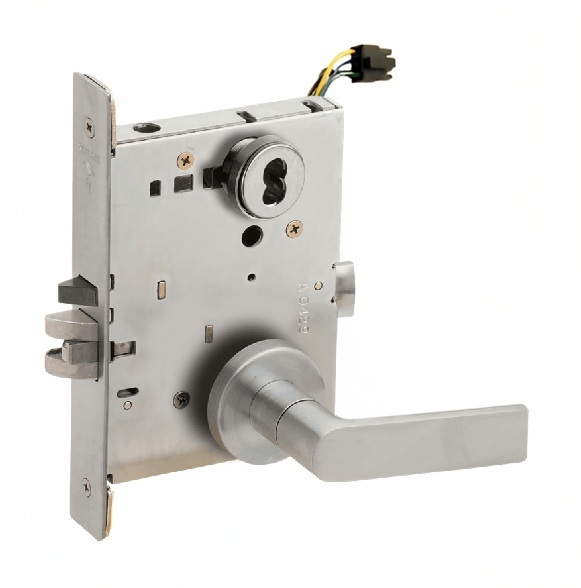 Picture of Schlage L9092EU-01  Mortise Lock, Electrically lock/unlock outside lever W/Cylinder Outside - Fail Secure