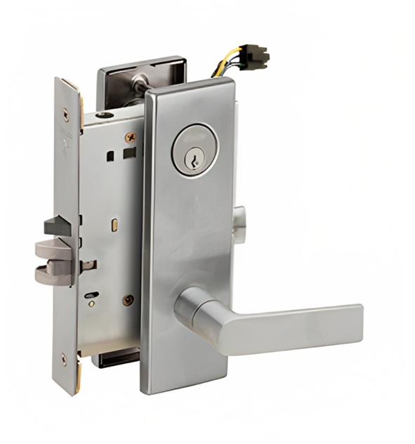 Picture of Schlage L9092EL-01  Mortise Lock, Electrically lock/unlock outside lever W/Cylinder Outside - Fail Safe