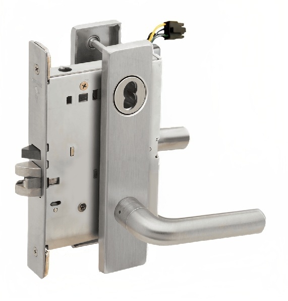Picture of Schlage L9092EL-02  Mortise Lock, Electrically Lock/Unlock Outside Lever W/Cylinder Outside - Fail Safe
