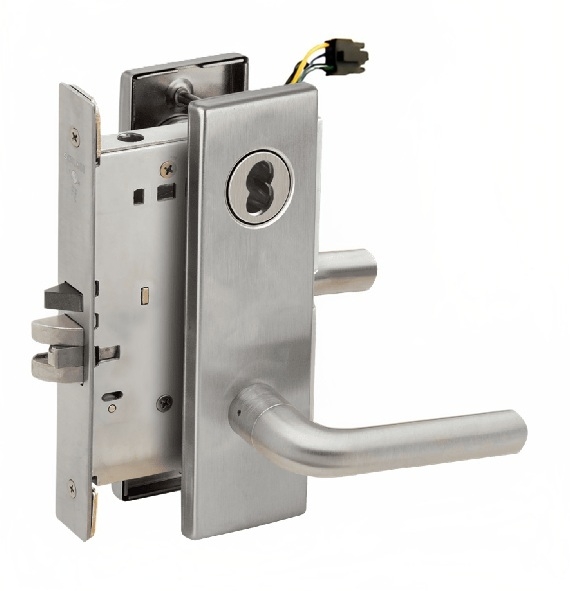 Picture of Schlage L9092EL-02  Mortise Lock, Electrically Lock/Unlock Outside Lever W/Cylinder Outside - Fail Safe