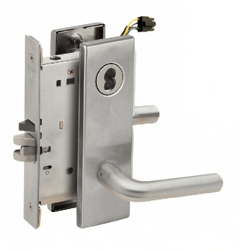 Picture of Schlage L9092EL-02  Mortise Lock, Electrically Lock/Unlock Outside Lever W/Cylinder Outside - Fail Safe