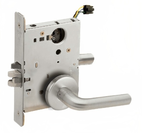 Picture of Schlage L9092EL-02  Mortise Lock, Electrically Lock/Unlock Outside Lever W/Cylinder Outside - Fail Safe