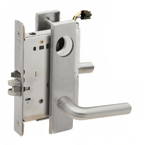 Picture of Schlage L9092EL-02  Mortise Lock, Electrically Lock/Unlock Outside Lever W/Cylinder Outside - Fail Safe