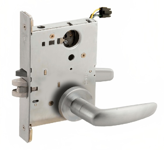 Picture of Schlage L9092EU-07  Mortise Lock, Electrically Lock/Unlock Outside Lever W/Cylinder Outside - Fail Secure
