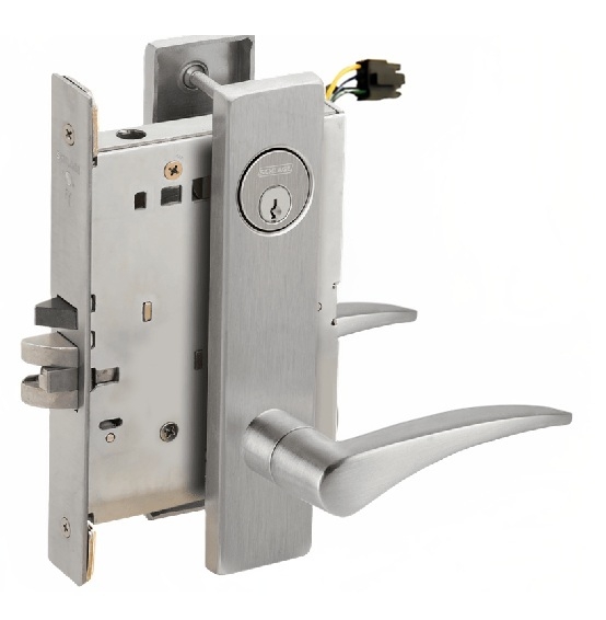 Picture of Schlage L9092EU-12  Mortise Lock, Electrically Lock/Unlock Outside Lever W/Cylinder Outside - Fail Secure