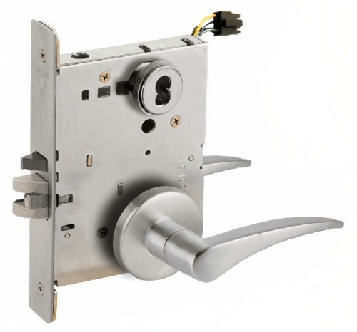 Picture of Schlage L9092EU-12  Mortise Lock, Electrically Lock/Unlock Outside Lever W/Cylinder Outside - Fail Secure
