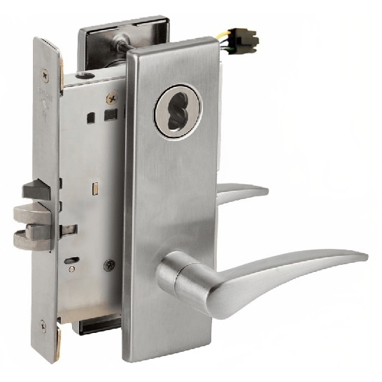 Picture of Schlage L9092EU-12  Mortise Lock, Electrically Lock/Unlock Outside Lever W/Cylinder Outside - Fail Secure