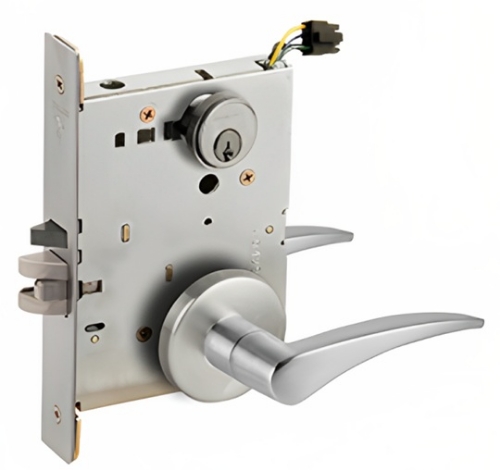 Picture of Schlage L9092EL-12  Mortise Lock, Electrically Lock/Unlock Outside Lever W/Cylinder Outside - Fail Safe