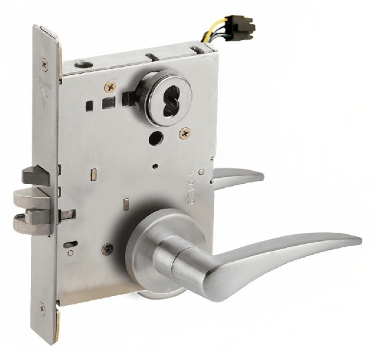 Picture of Schlage L9092EL-12  Mortise Lock, Electrically Lock/Unlock Outside Lever W/Cylinder Outside - Fail Safe