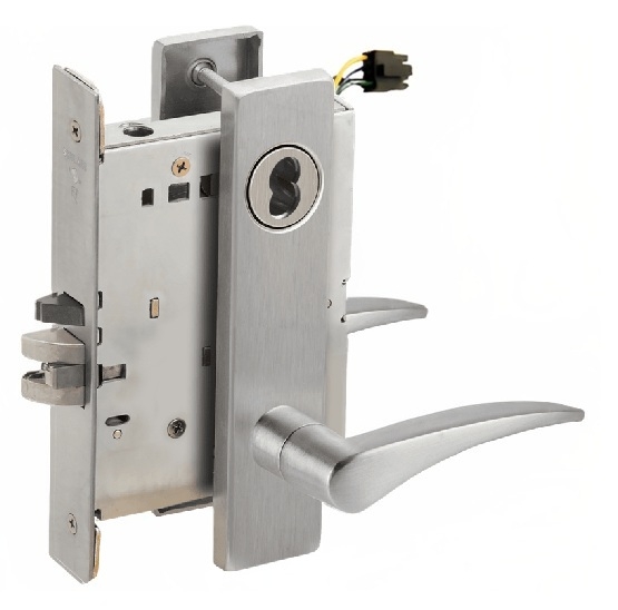 Picture of Schlage L9092EL-12  Mortise Lock, Electrically Lock/Unlock Outside Lever W/Cylinder Outside - Fail Safe
