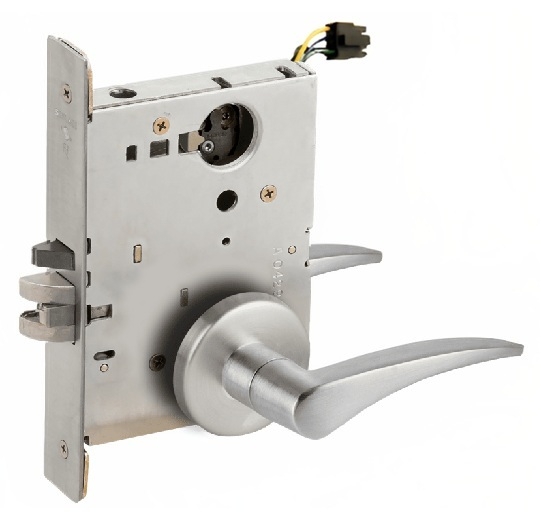 Picture of Schlage L9092EL-12  Mortise Lock, Electrically Lock/Unlock Outside Lever W/Cylinder Outside - Fail Safe