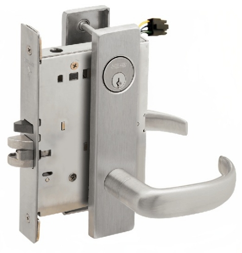 Picture of Schlage L9092EU-17  Mortise Lock, Electrically Lock/Unlock Outside Lever W/Cylinder Outside - Fail Secure