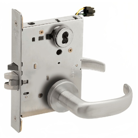 Picture of Schlage L9092EU-17  Mortise Lock, Electrically Lock/Unlock Outside Lever W/Cylinder Outside - Fail Secure