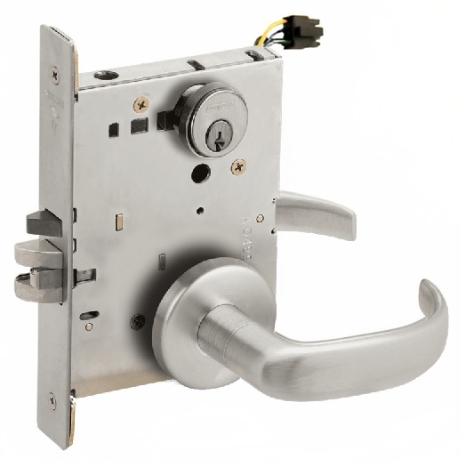Picture of Schlage L9092EL-17  Mortise Lock, Electrically Lock/Unlock Outside Lever W/Cylinder Outside - Fail Safe