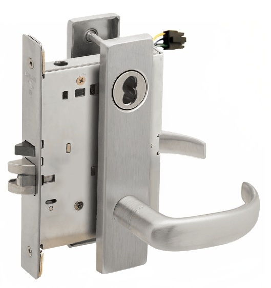 Picture of Schlage L9092EL-17  Mortise Lock, Electrically Lock/Unlock Outside Lever W/Cylinder Outside - Fail Safe