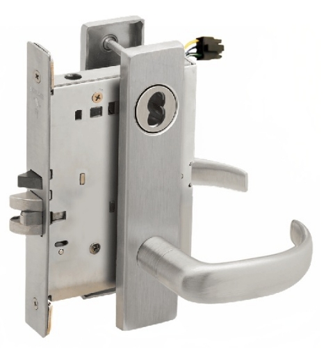 Picture of Schlage L9092EL-17  Mortise Lock, Electrically Lock/Unlock Outside Lever W/Cylinder Outside - Fail Safe