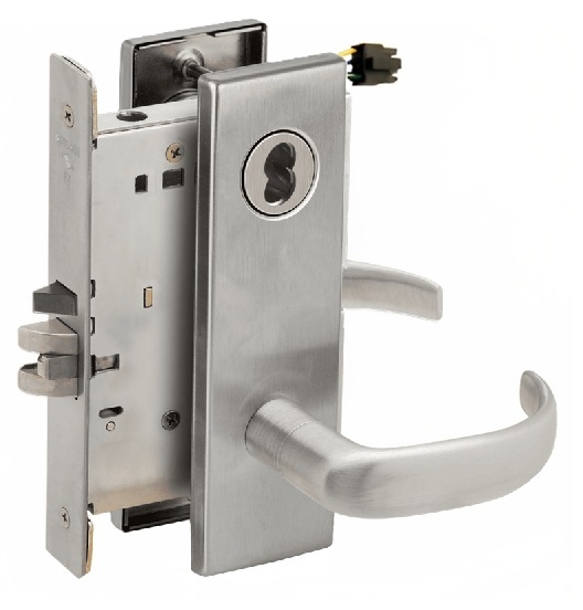 Picture of Schlage L9092EL-17  Mortise Lock, Electrically Lock/Unlock Outside Lever W/Cylinder Outside - Fail Safe
