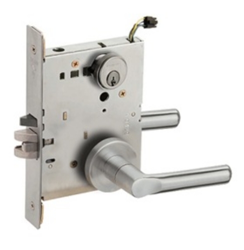 Picture of Schlage L9092EU-18  Mortise Lock, Electrically Lock/Unlock Outside Lever W/Cylinder Outside - Fail Secure
