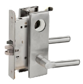 Picture of Schlage L9092EU-18  Mortise Lock, Electrically Lock/Unlock Outside Lever W/Cylinder Outside - Fail Secure