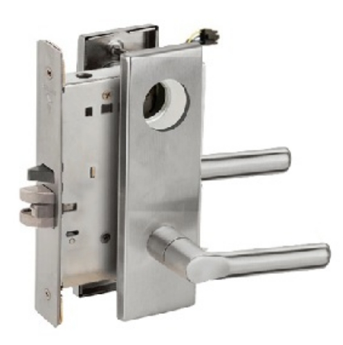Picture of Schlage L9092EU-18  Mortise Lock, Electrically Lock/Unlock Outside Lever W/Cylinder Outside - Fail Secure