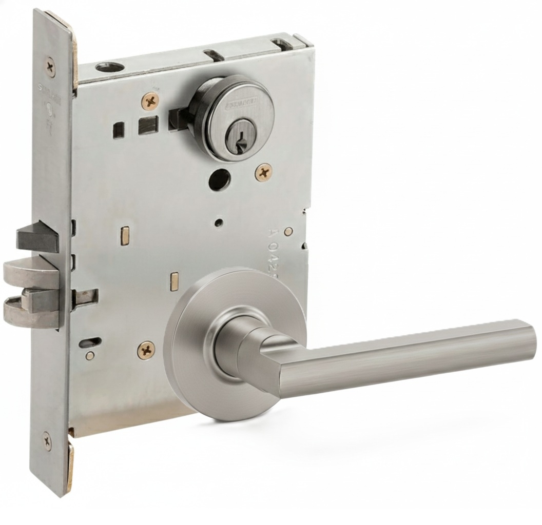 Picture of Schlage L9080 LAT Mortise Storeroom Lock, Field Reversible