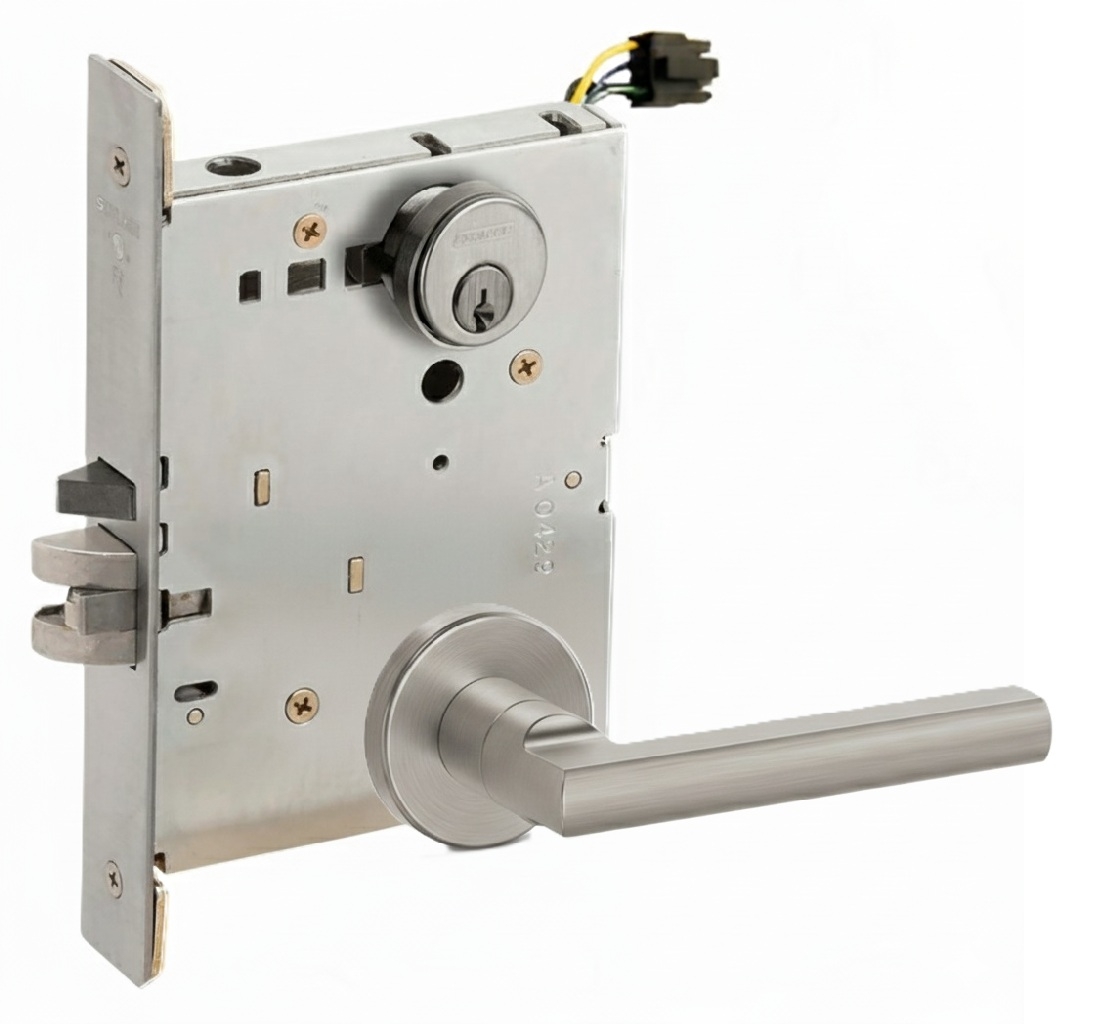 Picture of Schlage L9092EL LAT  Mortise Lock, Electrically lock/unlock outside lever W/Cylinder outside - Fail Safe