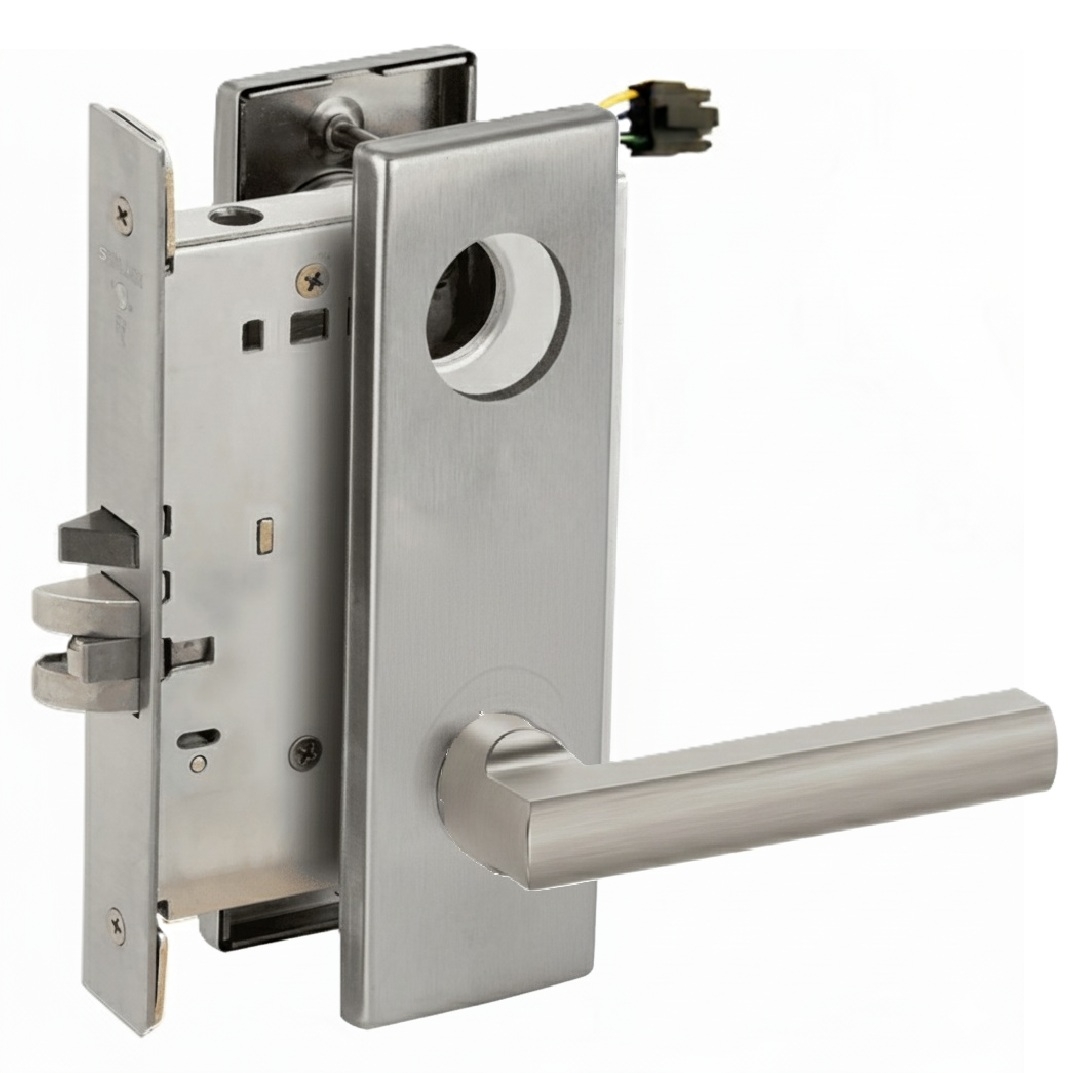 Picture of Schlage L9092EU LAT  Mortise Lock, Electrically Lock/Unlock Outside Lever W/Cylinder Outside - Fail Secure