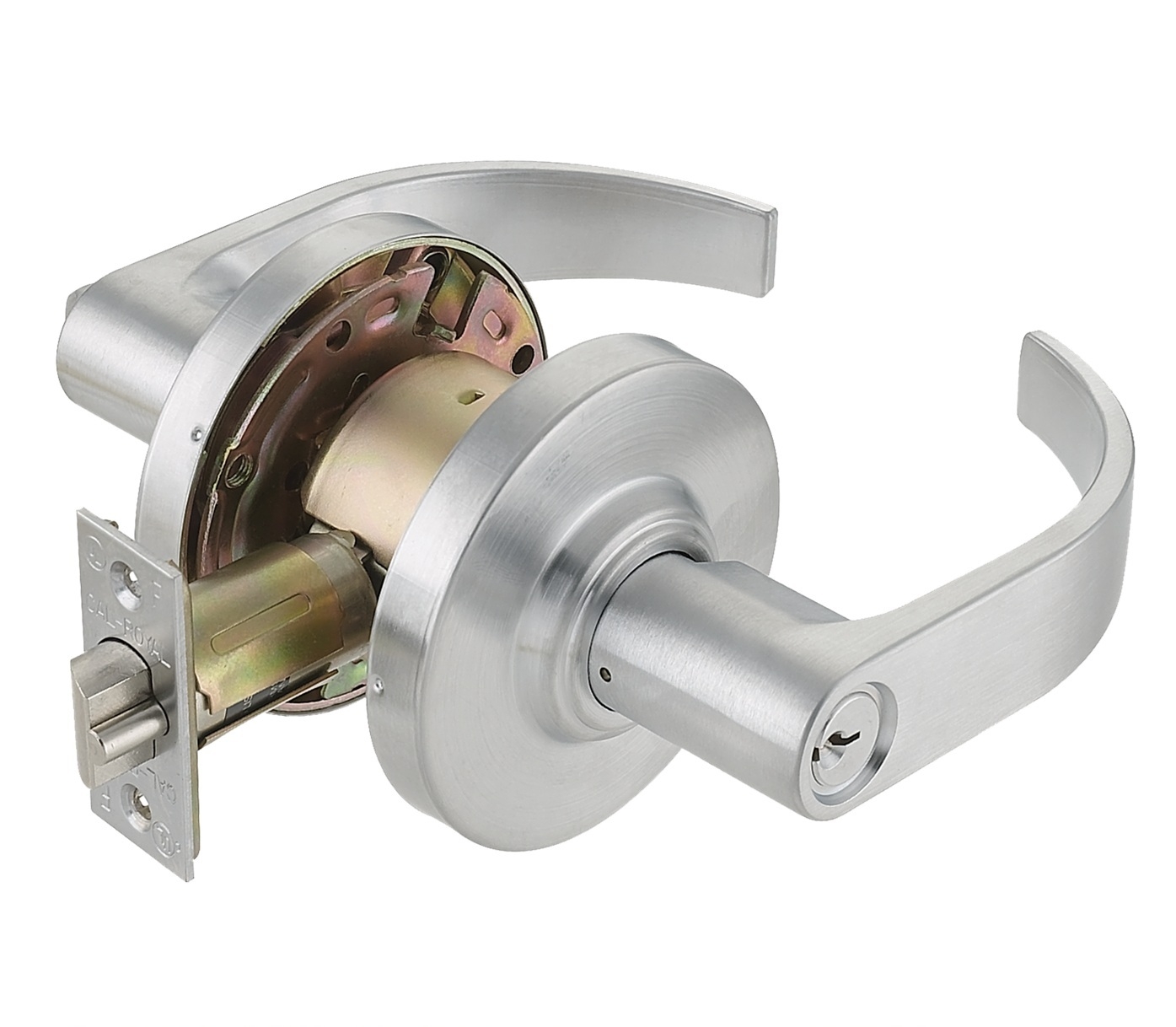 Picture of Cal-Royal CXPRL00 US26D Grade 2, Entrance Lock - With Clutch, Satin Chrome