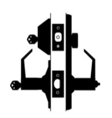 Picture of Cal-Royal HILAST00 US26D Double Locking, Interconnected Entrance Lever  Lock, Satin Chrome