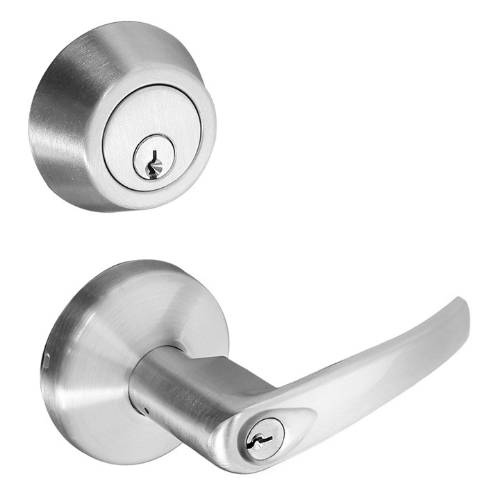 Picture of Cal-Royal HILMAN00 US26D Double Locking, Interconnected Entrance Lever  Lock, Satin Chrome