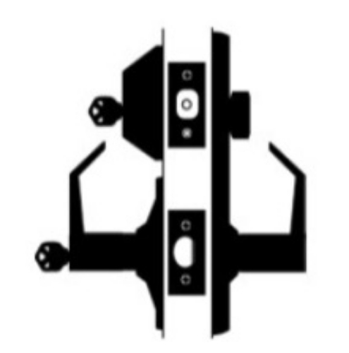 Picture of Cal-Royal JHIL05 US26D Double Locking, Interconnected Storeroom Lever  Lock, Satin Chrome
