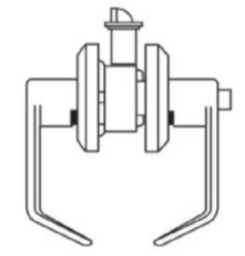 Picture of Cal-Royal AG10 US26D Patio Lock, Satin Chrome